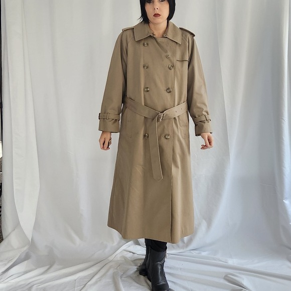 Vintage Jackets & Blazers - 90s Classic Trench Coat with Wool‎ Liner